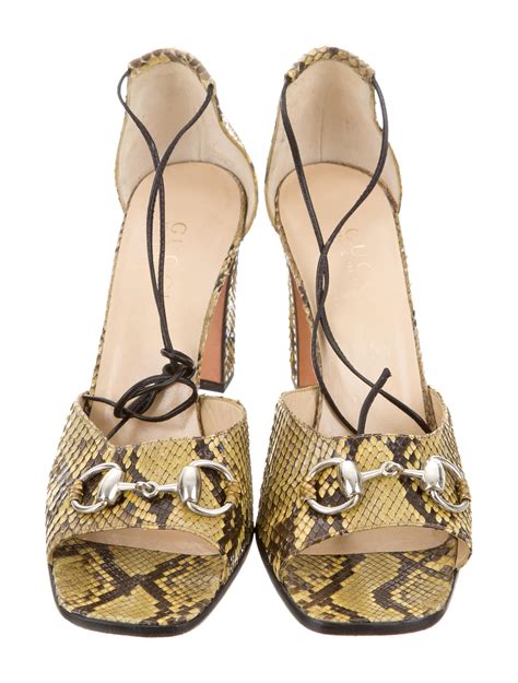 gold gucci snake heels|gucci heels for women.